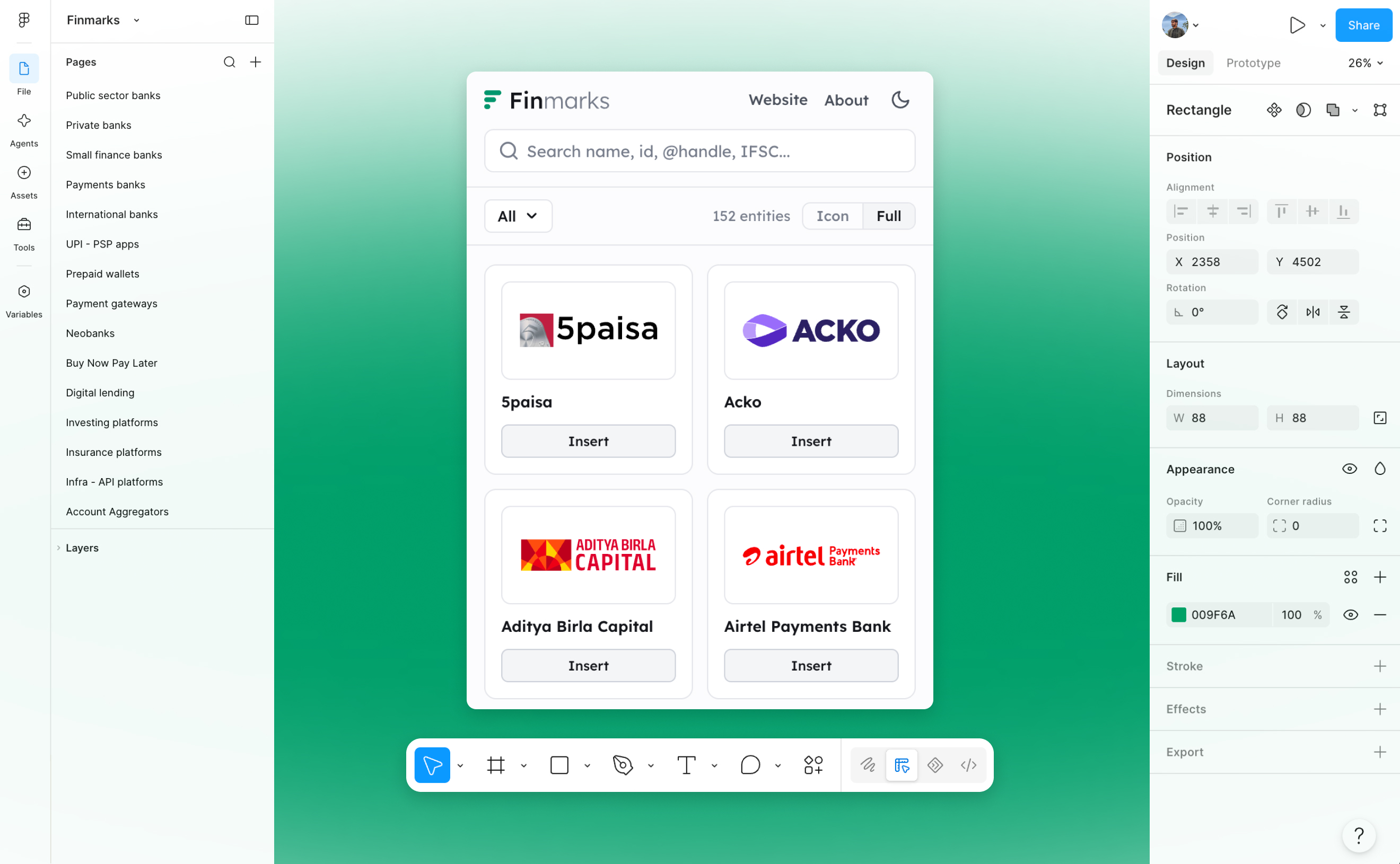 Finmarks Figma Plugin Preview